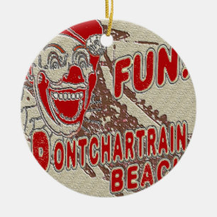 Ornement En Céramique Pontchartrain Beach Clown
