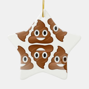 Ornement En Céramique poop emojis