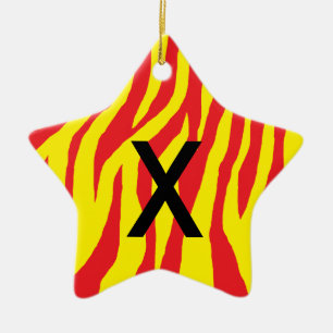Ornement En Céramique Pop Zebra
