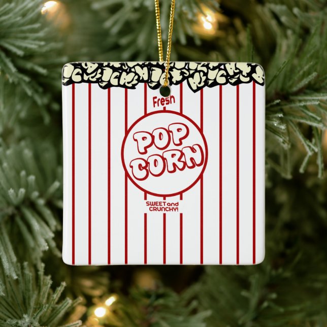 Ornement En Céramique Popcorn frais (Arbre)