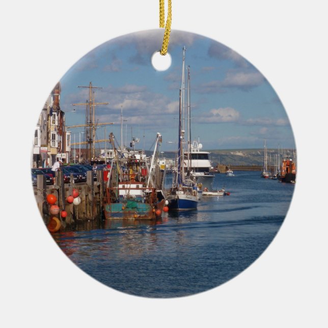 Ornement En Céramique Port de Weymouth (Devant)