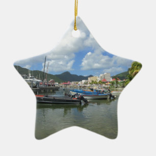Ornement En Céramique Port Philipsburg St Maarten