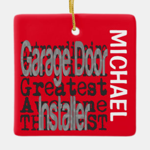 Ornement En Céramique Porte de garage Installer Extraordinaire PERSONNAL