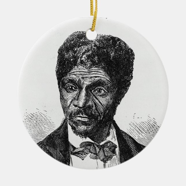 Ornement En Céramique Portrait gravé d'Afro-américain Dred Scott (Devant)