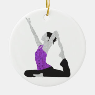 Ornement En Céramique Pose de yoga