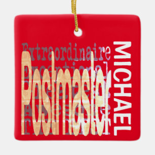 Ornement En Céramique Postmaster Extraordinaire CUSTOM