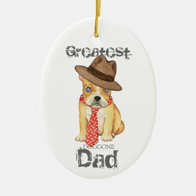 Ornement en céramique pour papa (Devant)
