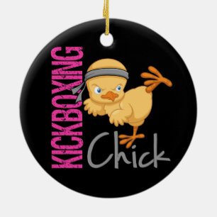 Ornement En Céramique Poussin de Kickboxing