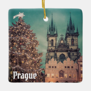 Ornement En Céramique Prague République tchèque Vieux Noël
