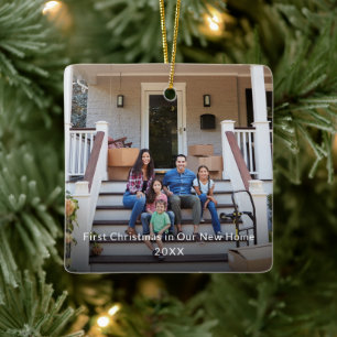 Ornement En Céramique Premier Noël dans notre nouvelle maison Photo de f