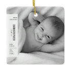 Premier Noël de bébé Simple Photo moderne en céram