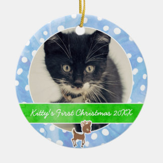Ornement En Céramique Premier Noël Rudolph de Kitty