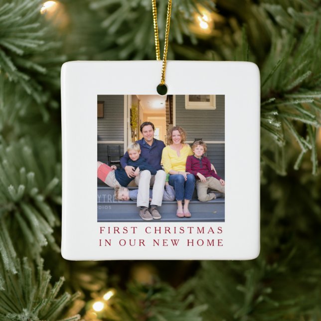 Ornement En Céramique Première Noël Nouvelle photo (Arbre)
