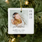 Première photo de Noël du bébé