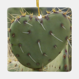 Ornement En Céramique Prickly Pear Heart