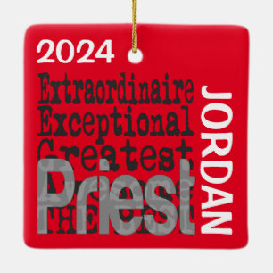 Ornement En Céramique Priest Extraordinaire CUSTOM