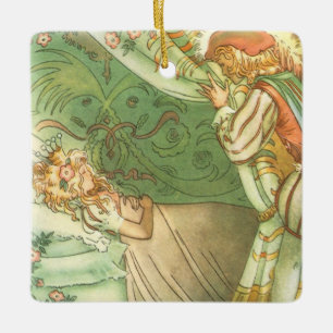 Ornement En Céramique Princesse Aurore, Conte de Fées Vintage