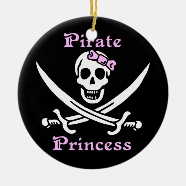 Ornement En Céramique Princesse Ornament de pirate (Devant)