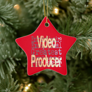 Ornement En Céramique Producteur vidéo Extraordinaire