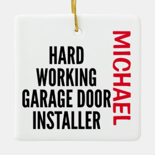 Ornement En Céramique Programme d'installation de portes de garage à tra