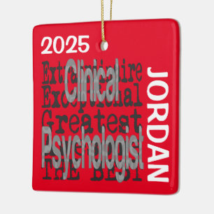 Ornement En Céramique Psychologue Clinique Extraordinaire PERSONNALISÉ