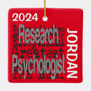 Ornement En Céramique Psychologue de recherche Extraordinaire PERSONNALI