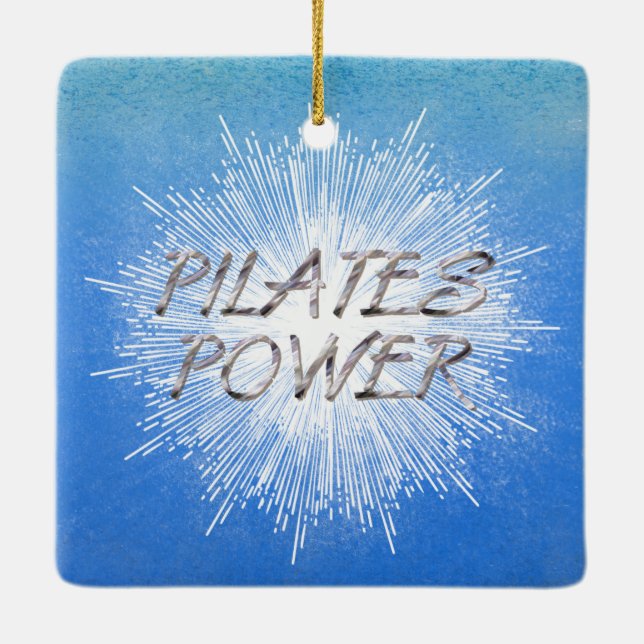 Ornement En Céramique Puissance SUPÉRIEURE de Pilates (Dos)