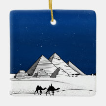 Pyramides de Gizeh noir et blanc