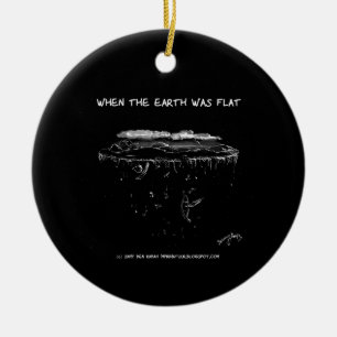 Ornement En Céramique Quand la terre était plate