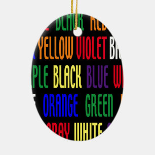 Ornement En Céramique Quelle est ma couleur ?