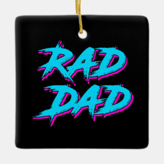 Ornement En Céramique Rad Papa Retro 80's