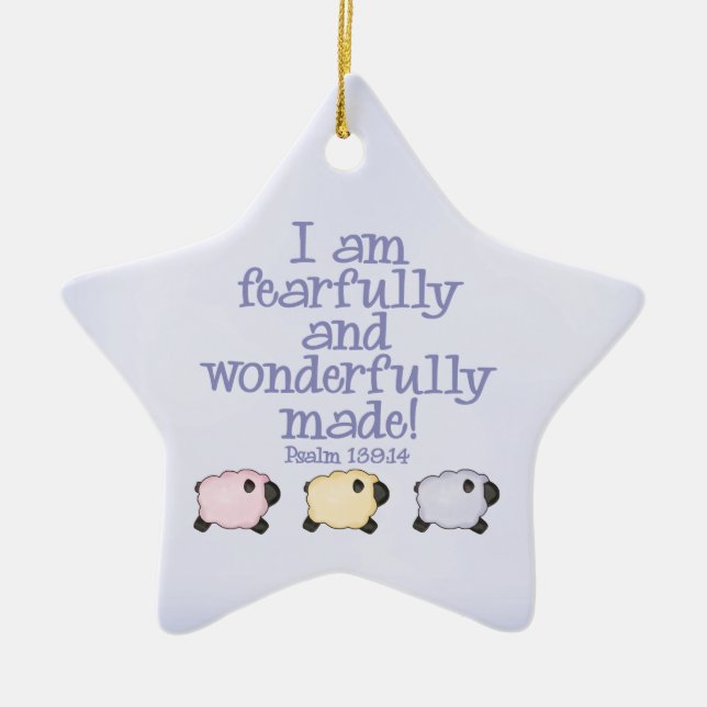 Ornement En Céramique Raffiné et merveilleusement fait - Bleu (Devant)