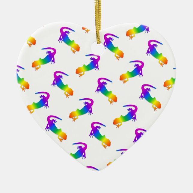 Ornement En Céramique Rainbow Salamander (Devant)