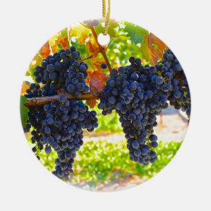 Ornement En Céramique Raisins de cuve