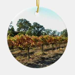 Ornement En Céramique Raisins de cuve dans le comté de Mendocino, la