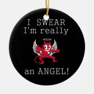Ornement En Céramique Really an Angel ornament, customize
