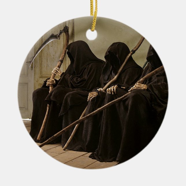 Ornement En Céramique Reapers Grim En Attente De Vous (Devant)