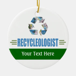 Ornement En Céramique Recyclage humoristique