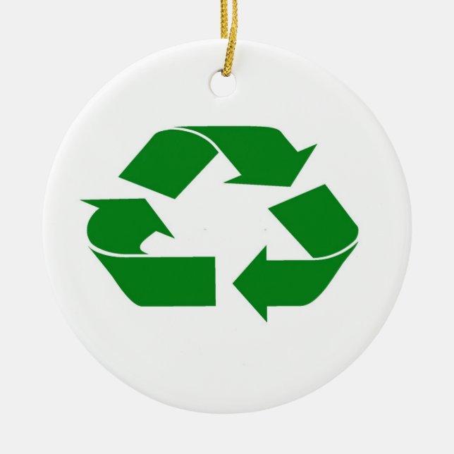 Ornement En Céramique Recycler l'ornement (Devant)