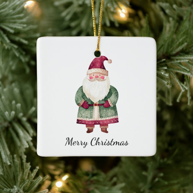 Ornement En Céramique Red Green Noël Père Noël (Arbre)