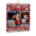 Red Snowflakes Noël Photo 2 Sièges Moderne