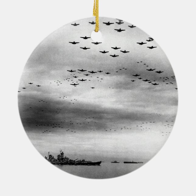 Ornement En Céramique Reddition de survol d'USS Missouri du Japon (Dos)