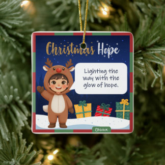 Ornement En Céramique Reindeer Christmas Ornament