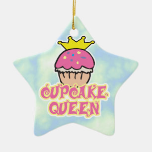 Ornement En Céramique Reine Cupcake