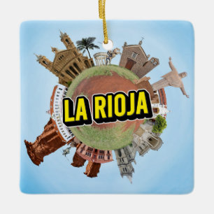 Ornement En Céramique Rioja Argentine petite planète minuscule point de