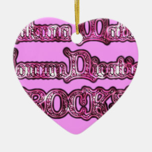 Ornement En Céramique Roches de communication rose Hakuna Matata .png