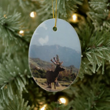 Ornement en céramique Rocky Mountain Elk