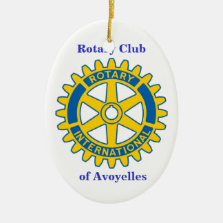 Ornement En Céramique Rotary Club, d'Avoyelles