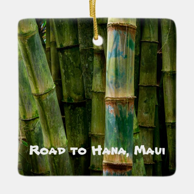 Ornement En Céramique Route vers Hana, Maui, Hawaii, (Devant)