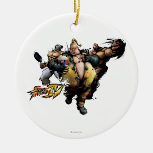 Ornement En Céramique Rufus, EL Fuerte et Zangief